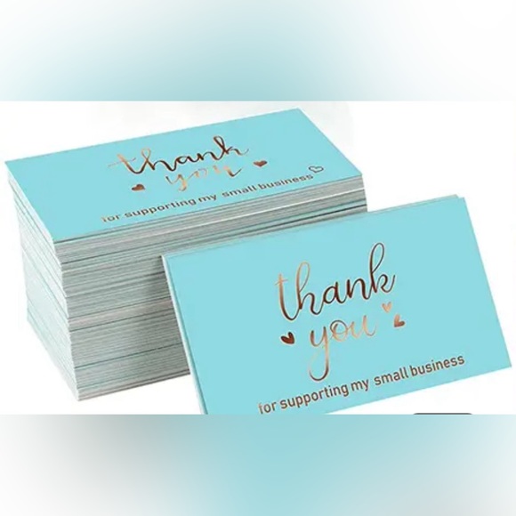 Other - 50pcs(pack) Thank You Card Thank You For Supporting My Small Business